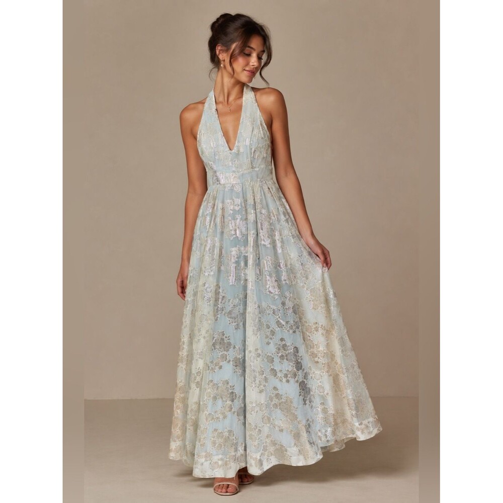 Windsor Women's Blue and Silver Dress